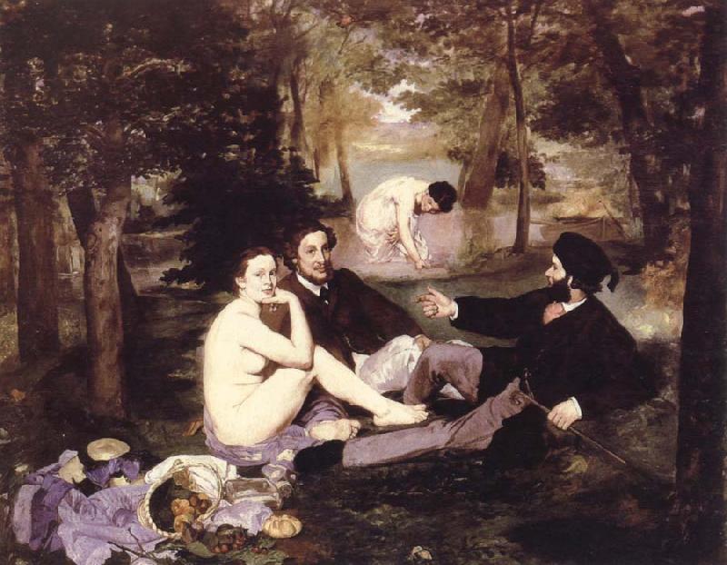 Edouard Manet le dejeuner sur l herbe oil painting image